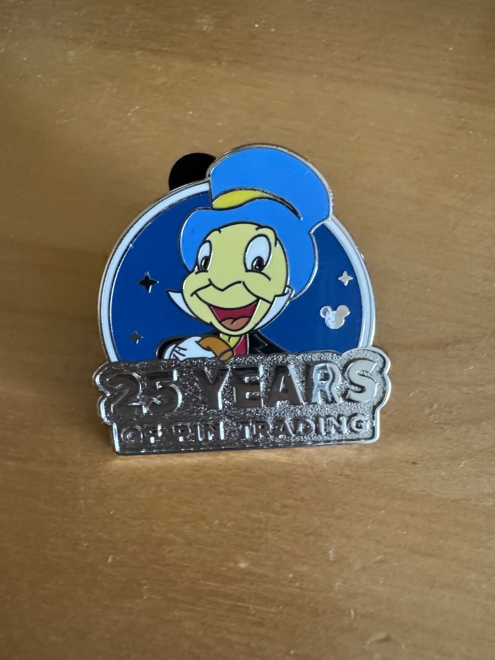 Disneyland pin 
Hidden Mickey pin 2026
Jiminy Cricket 25 years